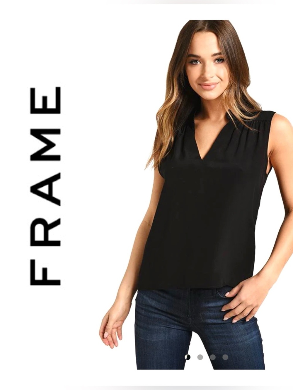 NEW FRAME Women's Cali Silk Sleeveless Top